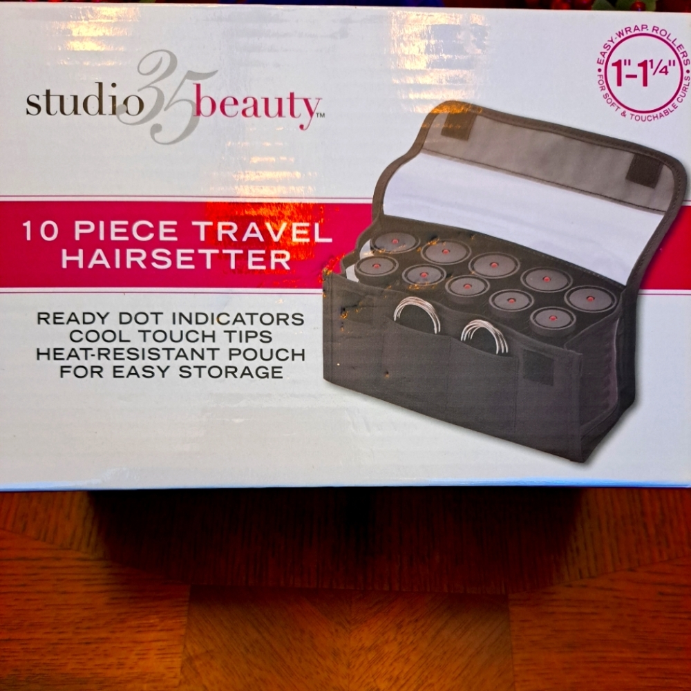 Studio 35 Beauty | 10 Piece Travel Hairsetter Hot Rollers